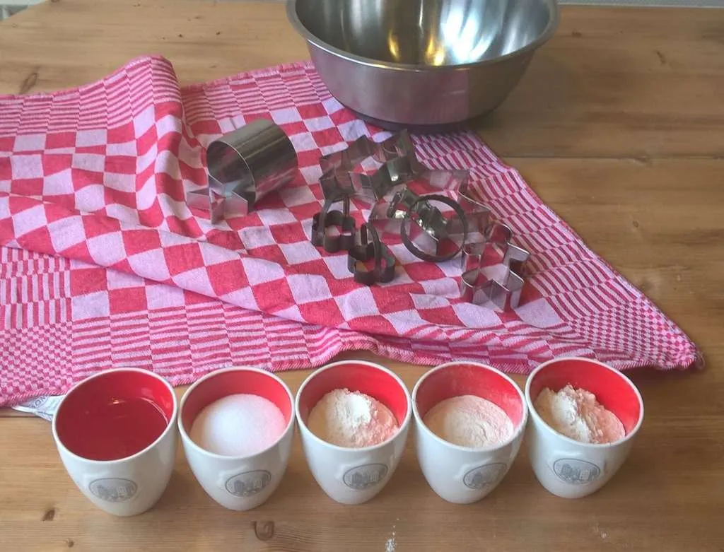 zoutdeeg maken Alle ingrediënten